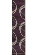 Nevada Hallway Runner Rug 8921A D. Violet D. Grey