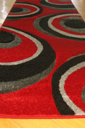 Nevada Hallway Runner Rug 8923A Red Black