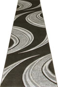 Nevada Hallway Runner Rugs 2254 Black Black