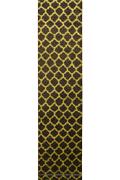 Marrakesh Shaggy Hallway Runner Rug 2496A Black Green
