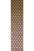 Marrakesh Shaggy Hallway Runner Rug 2496A Cream Black