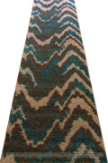 Marrakesh Shaggy Hallway Runner Rug 2498A Bone Blue