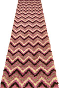 Stella Chevron Shaggy Hallway Runner Rug 1128A-KLI-KLI
