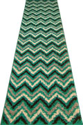 Stella Chevron Shaggy Hallway Runner Rug 1128A-TKZ-TKZ