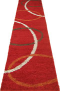 Stella Abstract Shaggy Hallway Runner Rug 1133A-BRD-BRD