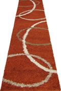 Stella Abstract Shaggy Hallway Runner Rug 1133A-TER-TER
