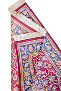 Kum Hand Knotted Silk Hallway Runner Rug