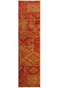 Dallas Hallway Runner Rug 7548B Tile Red Tile Red