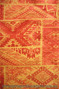 Dallas Hallway Runner Rug 7548B Tile Red Tile Red