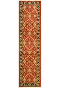 Dallas Hallway Runner Rug 7707G Red Black