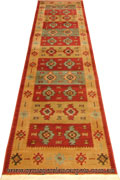 Dallas Hallway Runner Rug 8790A Red Yellow