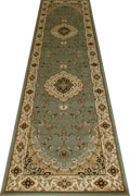San Diego Traditional Hallway Runner Rugs 2222A Blue Blue
