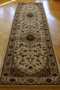 San Diego Traditional Hallway Runner Rugs 2222A Cream Cream