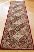 San Diego Traditional Hallway Runner Rugs 2511A Red Red