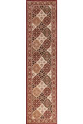 San Diego Traditional Hallway Runner Rugs 2511A Red Red