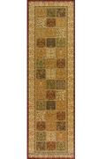 Hereke Hallway Runner Rug Bakht Red