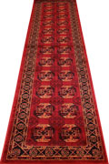 Minnesota Traditional Hallway Runner Rug 3355A Red Black