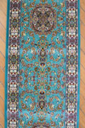 Persico Traditional Hallway Runner Rugs 802001 Blue