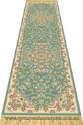 Sydney Hallway Rug 7016A Blue Cream
