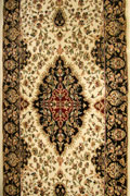 Sydney Hallway Runner Rug 7020A Cream Black