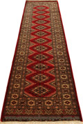 Princess Bokhara Hand Knotted Wool Rug (Size294 x77cm)