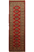 Princess Bokhara Hand Knotted Wool Rug (Size294 x77cm)