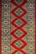 Princess Bokhara Hand Knotted Wool Rug (Size294 x77cm)