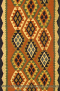 Persian Hand Woven Wool Kilim (Size 277 x 85cm)