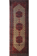 Zanjan Hand Knotted Wool Runner (Size 406 x 122cm)