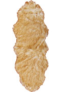 Alaska Faux Sheepskin Shaggy Rugs Brown