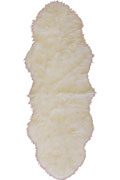 Alaska Faux Sheepskin Shaggy Rugs White