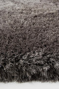 Los Angeles Plain Shaggy Rugs 9724 Steel