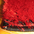 California Abstract Shaggy Rug 935 Red Black