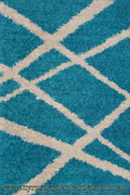 Crown Abstract Shaggy Rug 8818 Aqua Size: 230 x 160cm