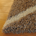 Santa Cruz Modern Shaggy Rug 2094 Beige Chocolate
