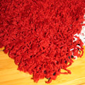 Santa Cruz Modern Shaggy Rug 2309 Red Black