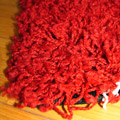 Santa Cruz Modern Shaggy Rug 2309 Red Black