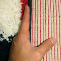 Santa Cruz Modern Shaggy Rug 2309 Red Black
