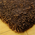 Santa Cruz Modern Shaggy Rug 2386 Chocolate Beige