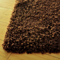 Santa Cruz Modern Shaggy Rug 2386 Chocolate Beige