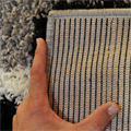 Santa Cruz Modern Shaggy Rug 2386 Grey Black