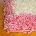 Santa Cruz Modern Shaggy Rug 2386 Pink White
