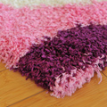 Santa Cruz Modern Shaggy Rug 2436 Pink White