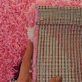 Santa Cruz Modern Shaggy Rug 2436 Pink White