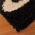 Santa Cruz Modern Shaggy Rug 2494 Black Grey