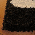 Santa Cruz Modern Shaggy Rug 2494 Black Grey