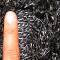 Darwin Plain Shaggy Rug 236 Black Fume