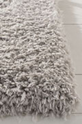 Hudson Plain Shaggy Rugs PC00A L.Grey L.Grey