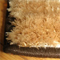 Monte Carlo Wavy Shaggy Rug 1018 Brown Beige Cream