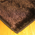 Monte Carlo Abstract Shaggy Rug N3617 Brown